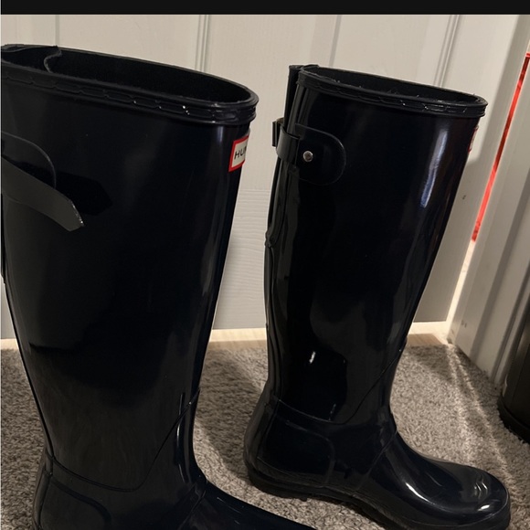 Blue hunter boots size 7 - Picture 6 of 8